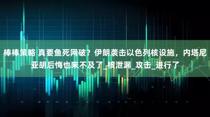 棒棒策略 真要鱼死网破？伊朗袭击以色列核设施，内塔尼亚胡后悔也来不及了_核泄漏_攻击_进行了